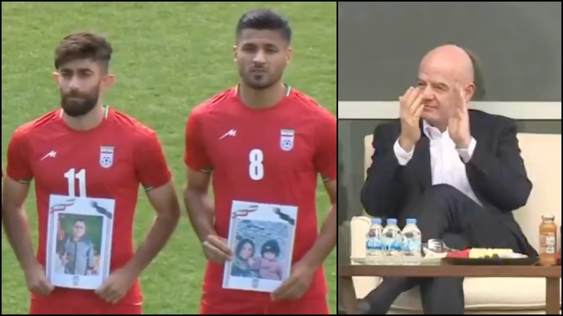 Infantino acude al amistoso de Irán para intentar convencerles de que vayan al Mundial