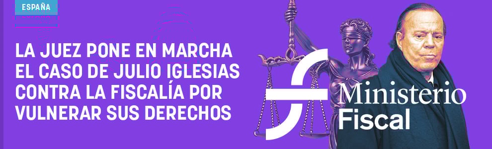 La juez pone en marcha el caso de Julio Iglesias contra la Fiscalía por vulnerar sus derechos
