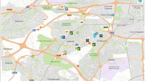 precio gasolina 3 abril Madrid