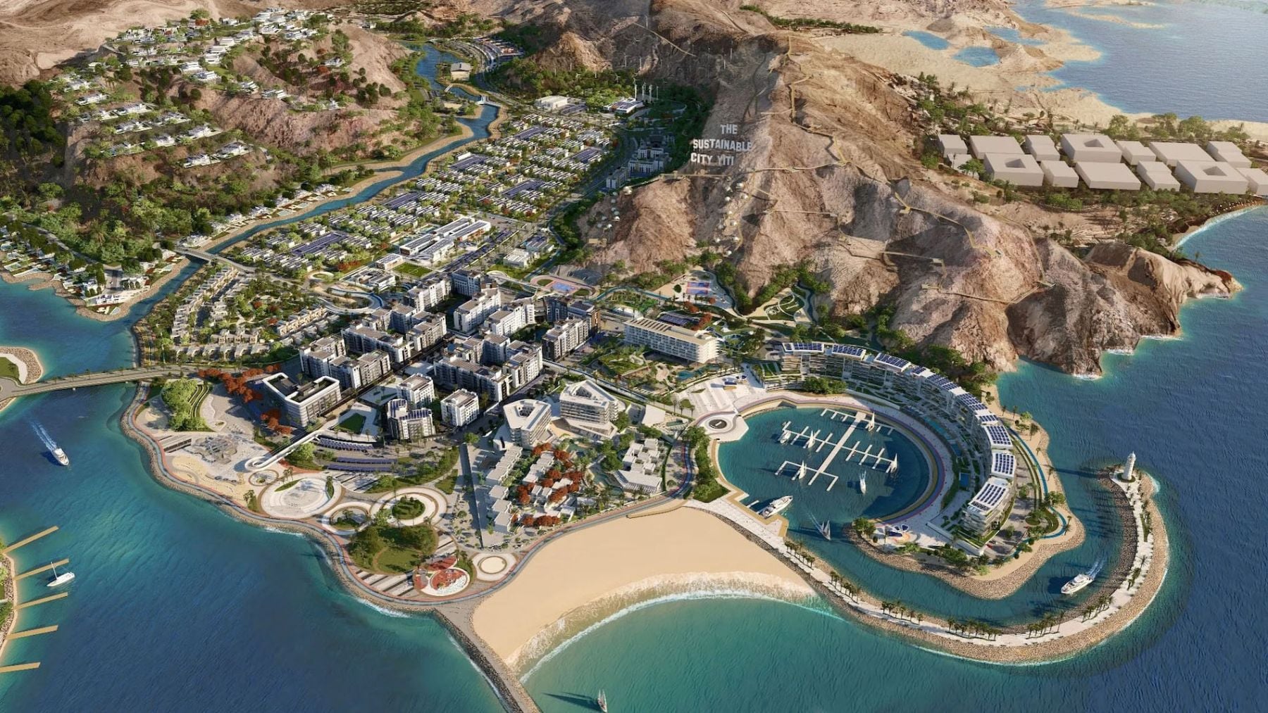 Omán rompe todos los moldes: está construyendo desde cero una ciudad 100% autosostenible al lado del desierto