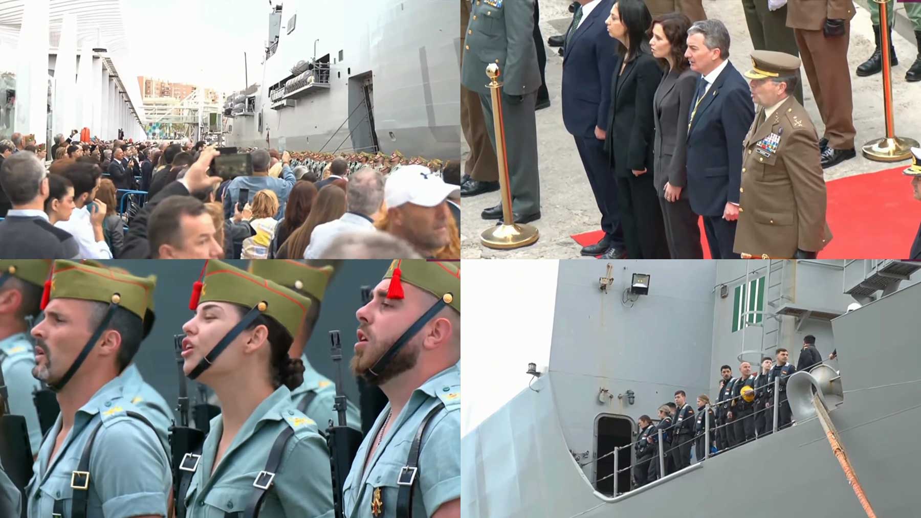 Las emocionantes imágenes del desembarco de la Legión en Málaga y su Cristo de la Buena Muerte