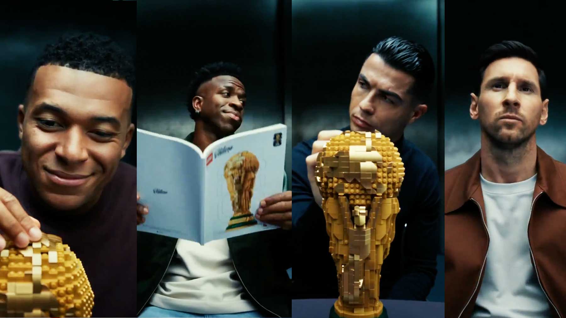 El brutal anuncio de LEGO que junta a Cristiano, Messi, Vinicius y Mbappé