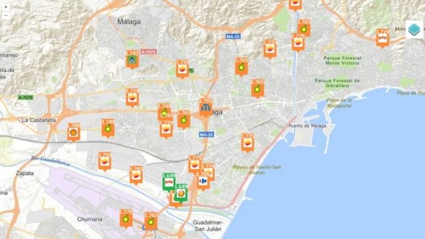 precio gasolina 6 abril Andaluc&iacute;a