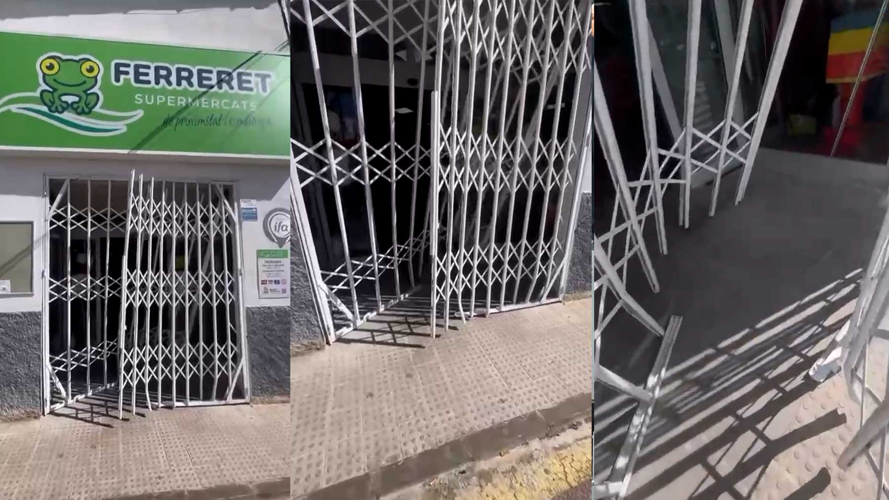 Jueves Santo de terror: una banda organizada arrasa un supermercado tras realizar un butrón en Mallorca