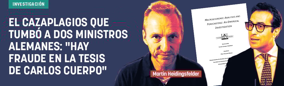 El cazaplagios que tumbó a dos ministros alemanes: Hay fraude en la tesis de Carlos Cuerpo