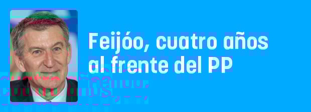 Feijóo, cuatro años al frente del PP