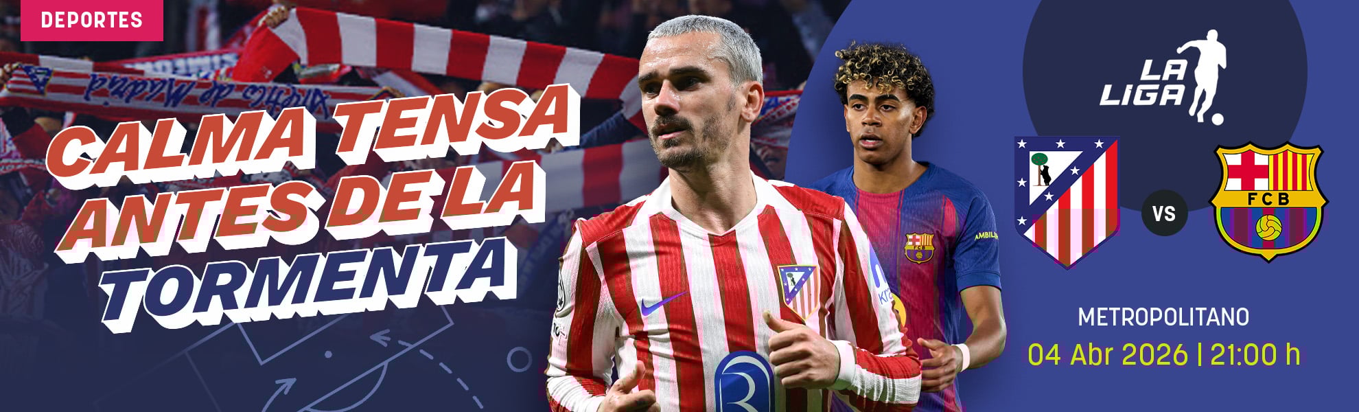 Atlético de Madrid-Barcelona: calma tensa antes de la tormenta