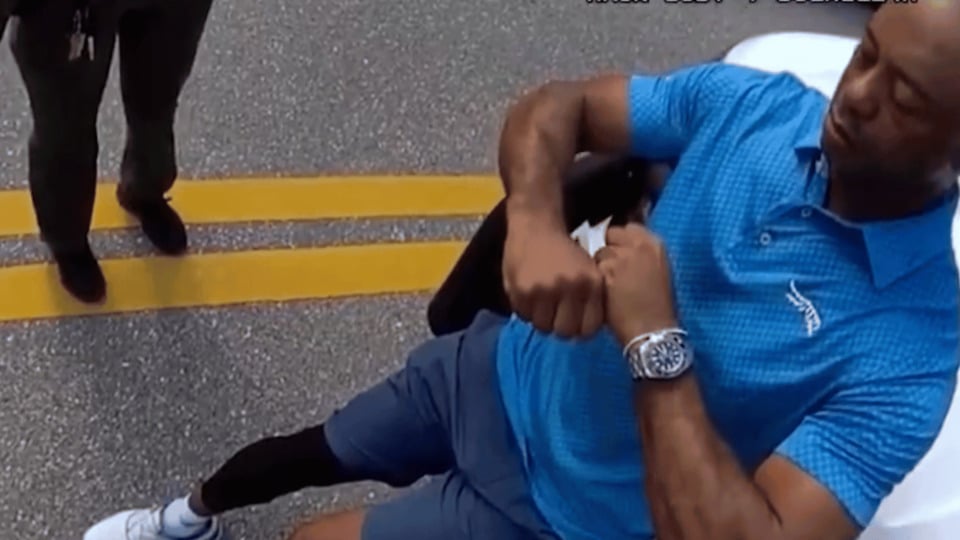El vídeo de la detención de Tiger Woods: imágenes muy impactantes que acumulan millones de visualizaciones