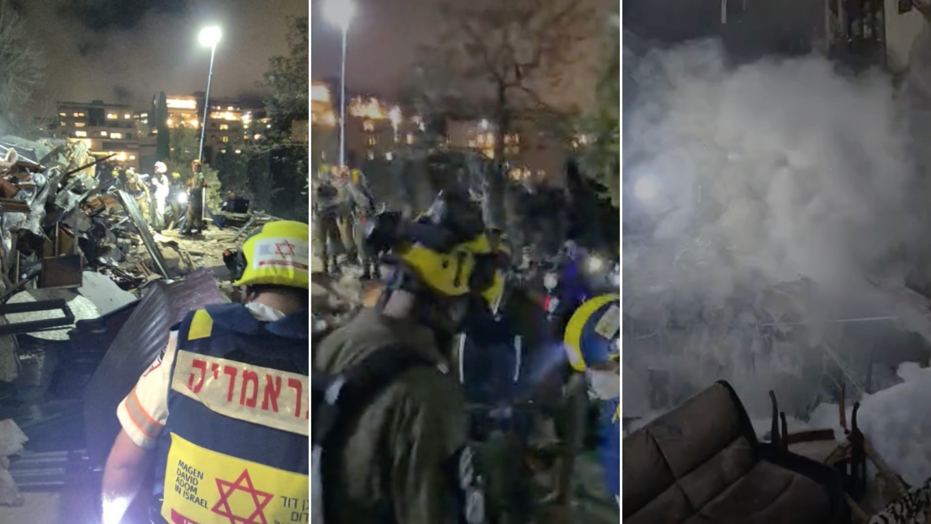 Un misil de Irán rompe el escudo antiáreo de Israel y hunde un bloque de pisos: 10 heridos y 4 sepultados