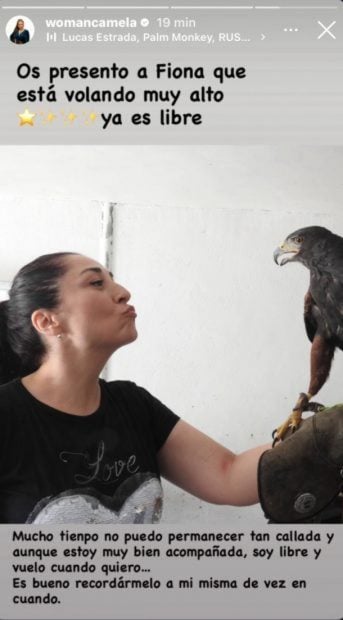 Publicaci&oacute;n de Instagran de &Aacute;ngeles de Camela