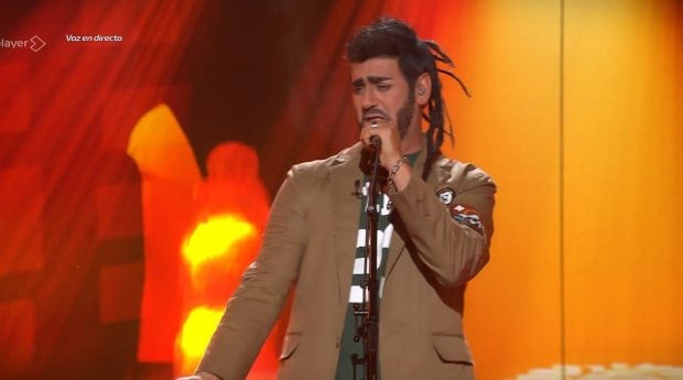 Jesul&iacute;n de Ubrique en su estreno como Melendi en Tu cara me suena (Atresmedia).