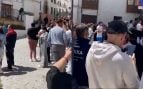 Manifestación en Montefrío tras el ataque con hacha de un magrebí.