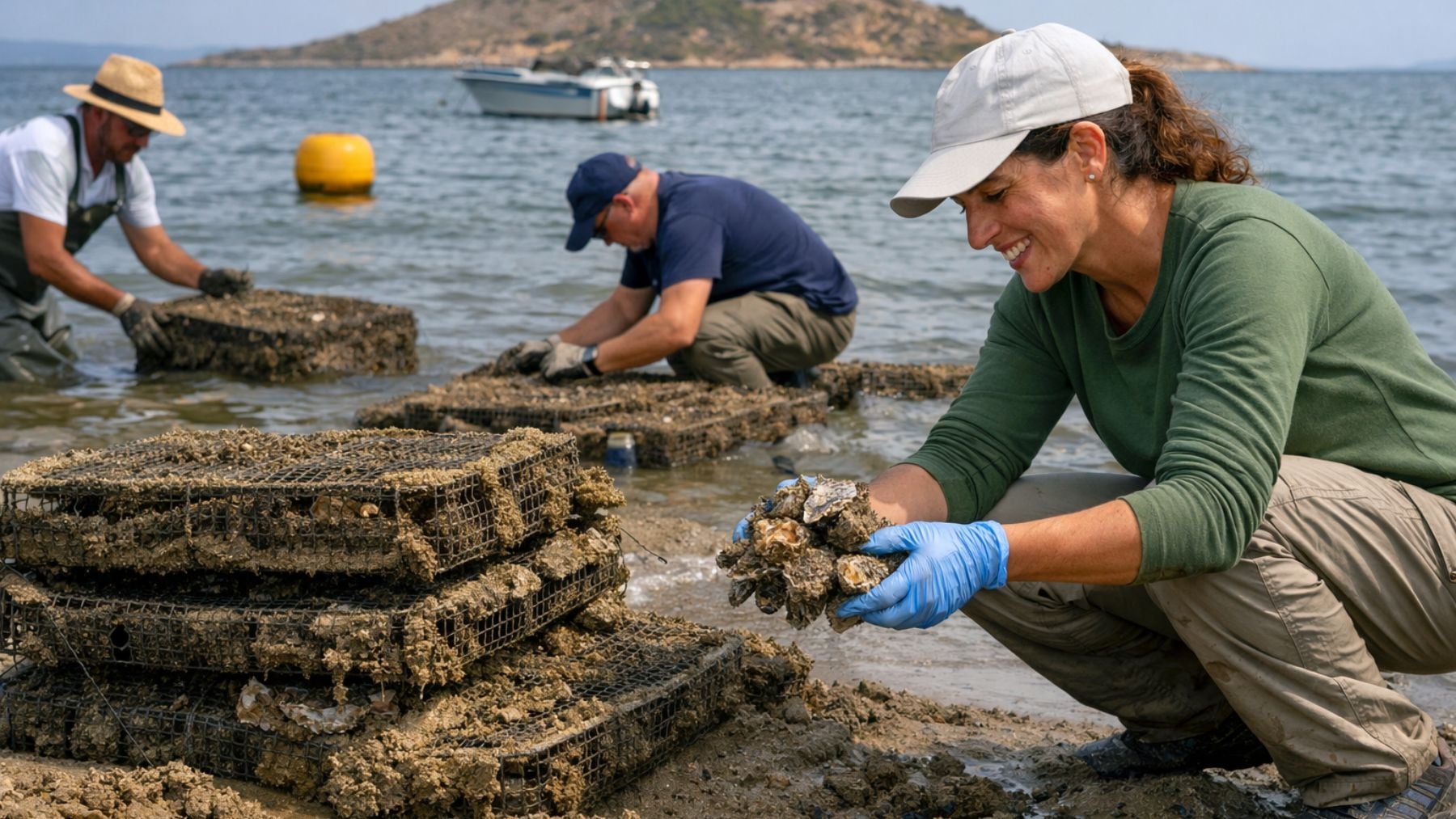 Encuentran vivas las ostras desaparecidas durante un experimento para restaurar los ecosistemas del Mar Menor
