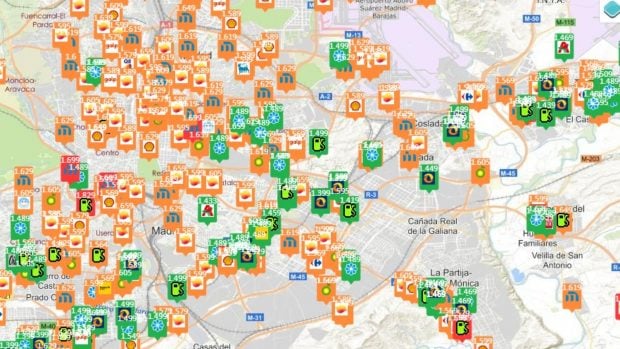 precios gasolina 7 abril Madrid