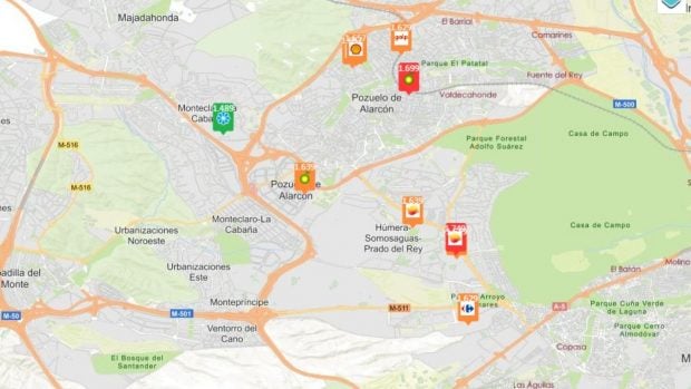 precio gasolina 9 abril Madrid