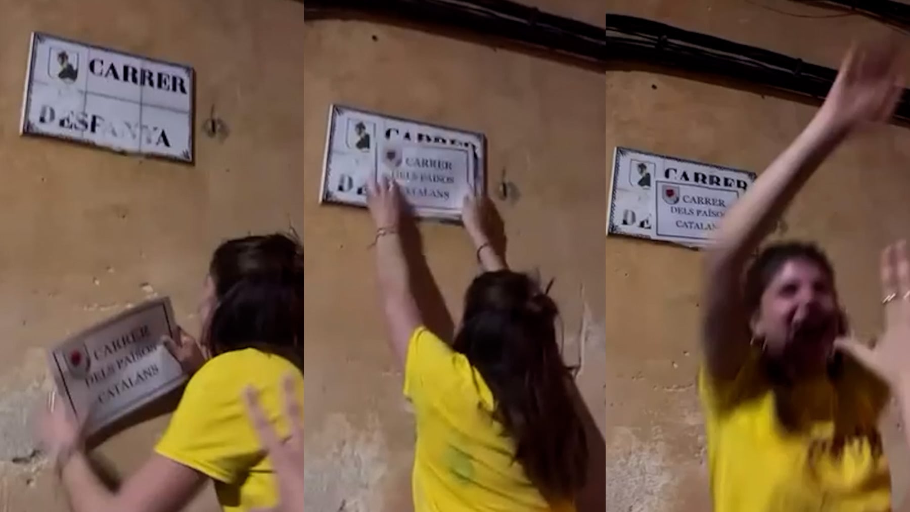 Separatistas borran la Calle España del pueblo de Rafa Nadal y la bautizan con el nombre de Países Catalanes