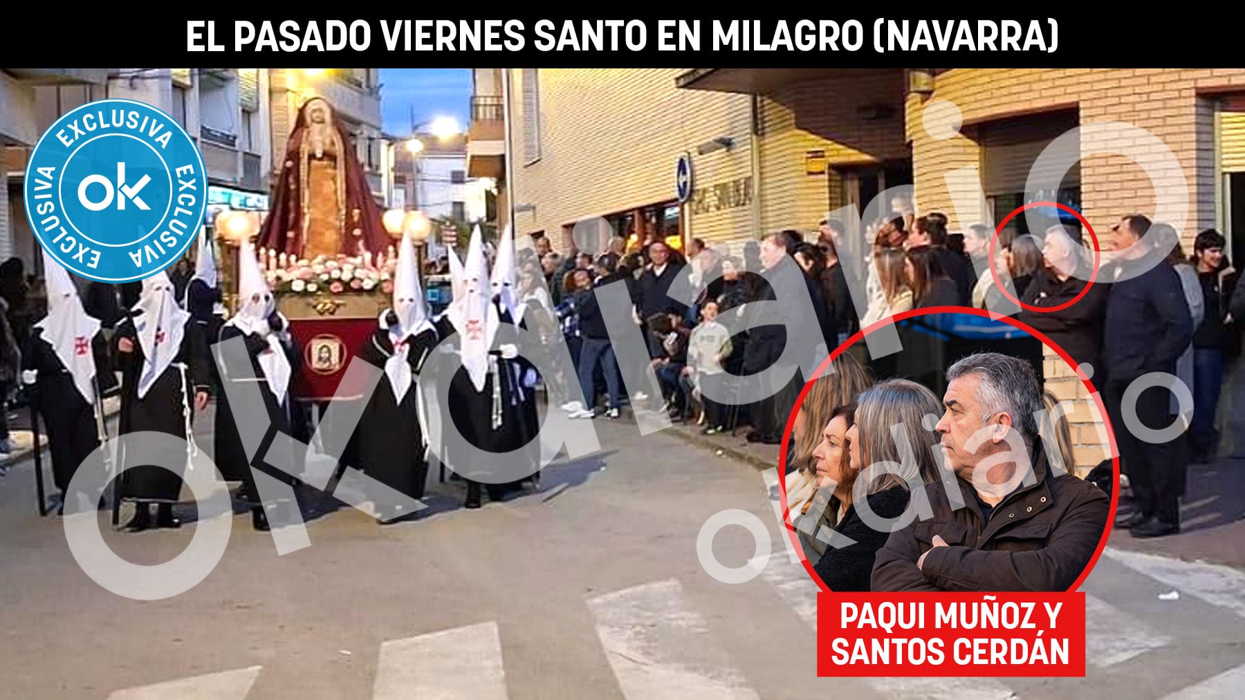 La foto de Paqui con Cerdán de procesiones 3 días antes de plantar al Senado por motivos de salud