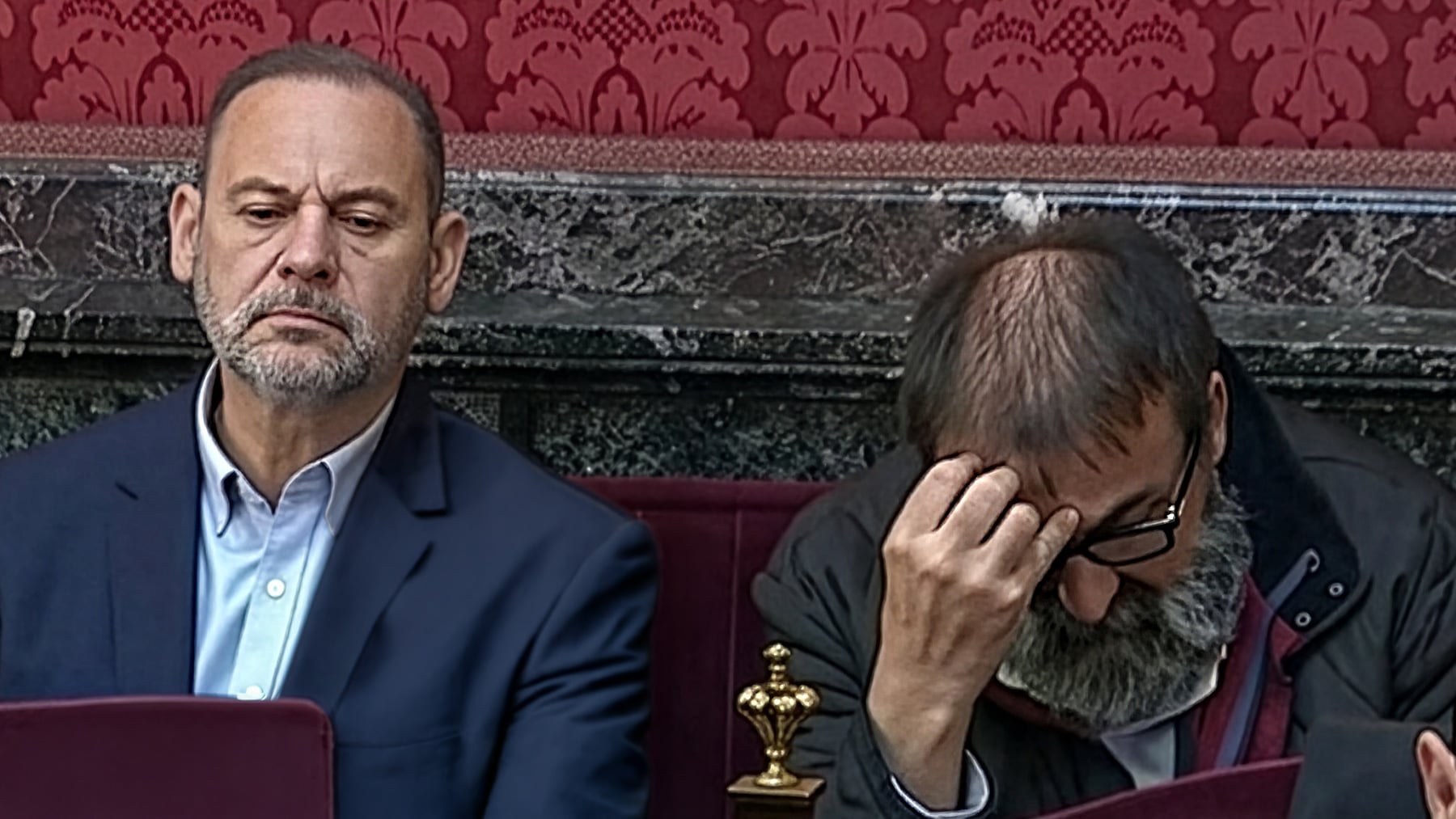 Ábalos y Koldo comparecen demacrados ante el Tribunal Supremo tras 131 días en la cárcel