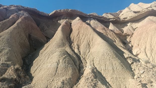 Dunas en el norte de las Bardenas Reales.