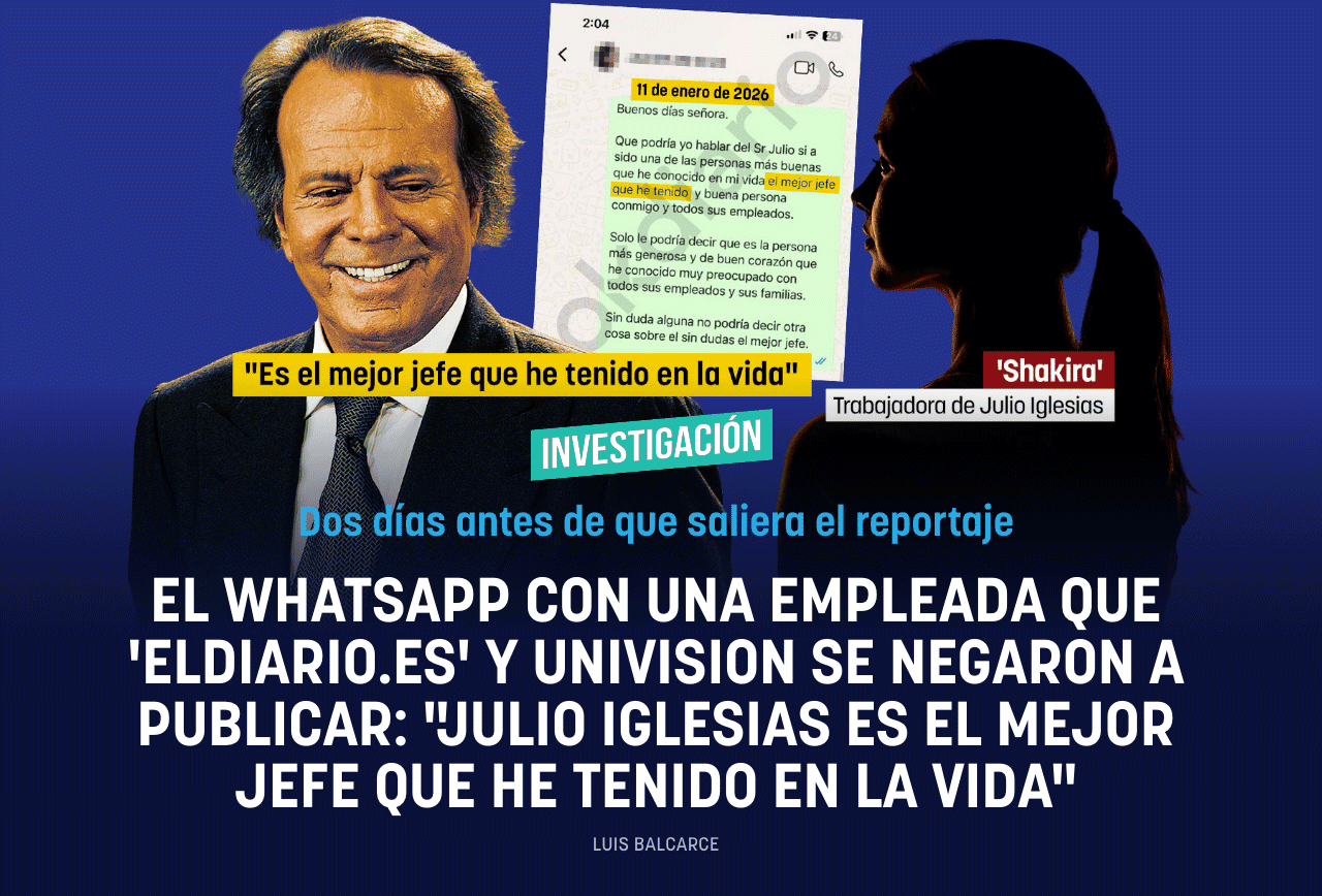 El whatsapp con una empleada que elDiario.es y Univision se negaron a publicar: Julio Iglesias el mejor jefe que he tenido en la vida