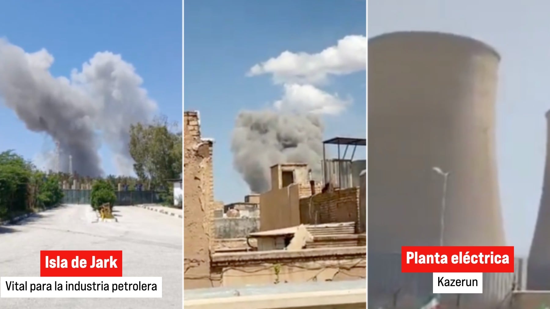 Israel y EEUU golpean el corazón de Irán: lanzan misiles contra la isla de Jark y las líneas de tren