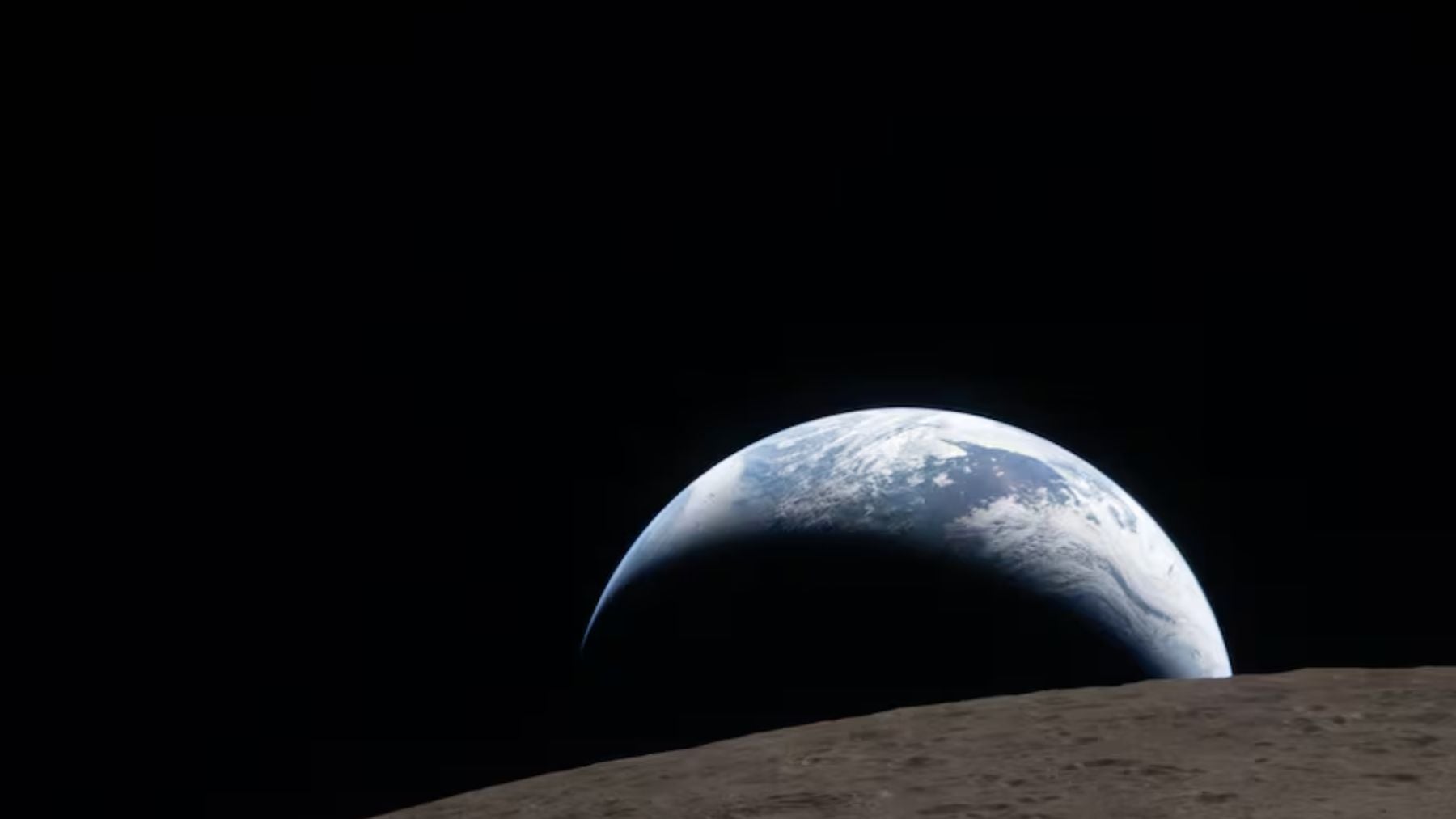 La Casa Blanca ha compartido la primera imagen de la Tierra desde la nave Orion: La humanidad desde el otro lado