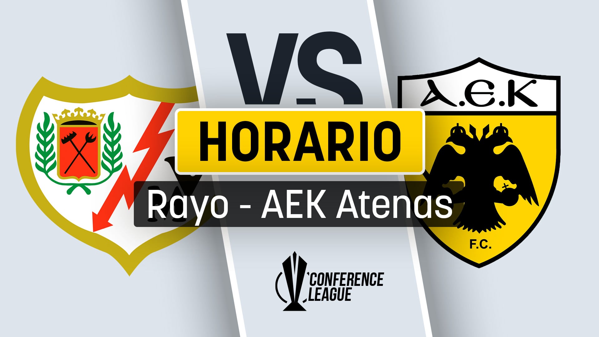 Horario del Rayo Vallecano – AEK de Atenas: cuándo se juega el partido de la Conference League y canal de televisión para verlo en directo.