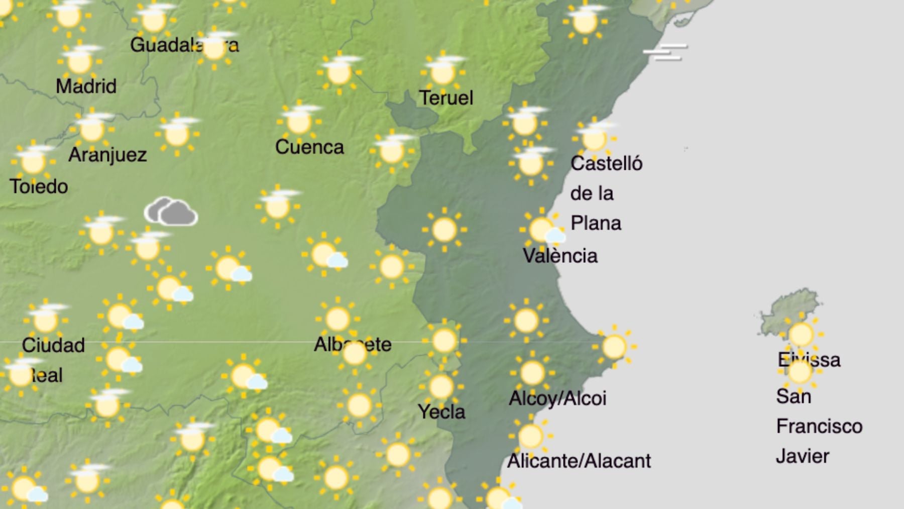 Las temperaturas pegan un subidón en la Comunidad Valenciana: confirmado por la AEMET
