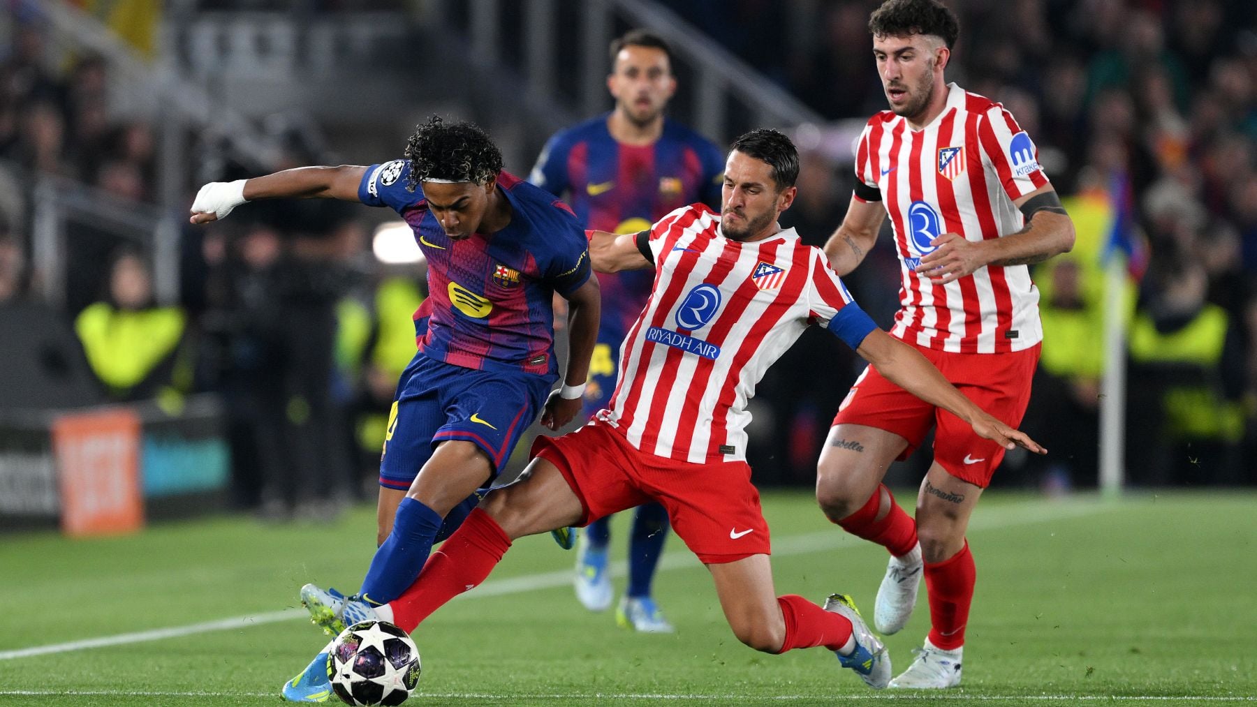 Barcelona vs Atlético de Madrid de Champions, en directo | Dónde ver gratis online y cómo va el partido de ida de cuartos de final hoy