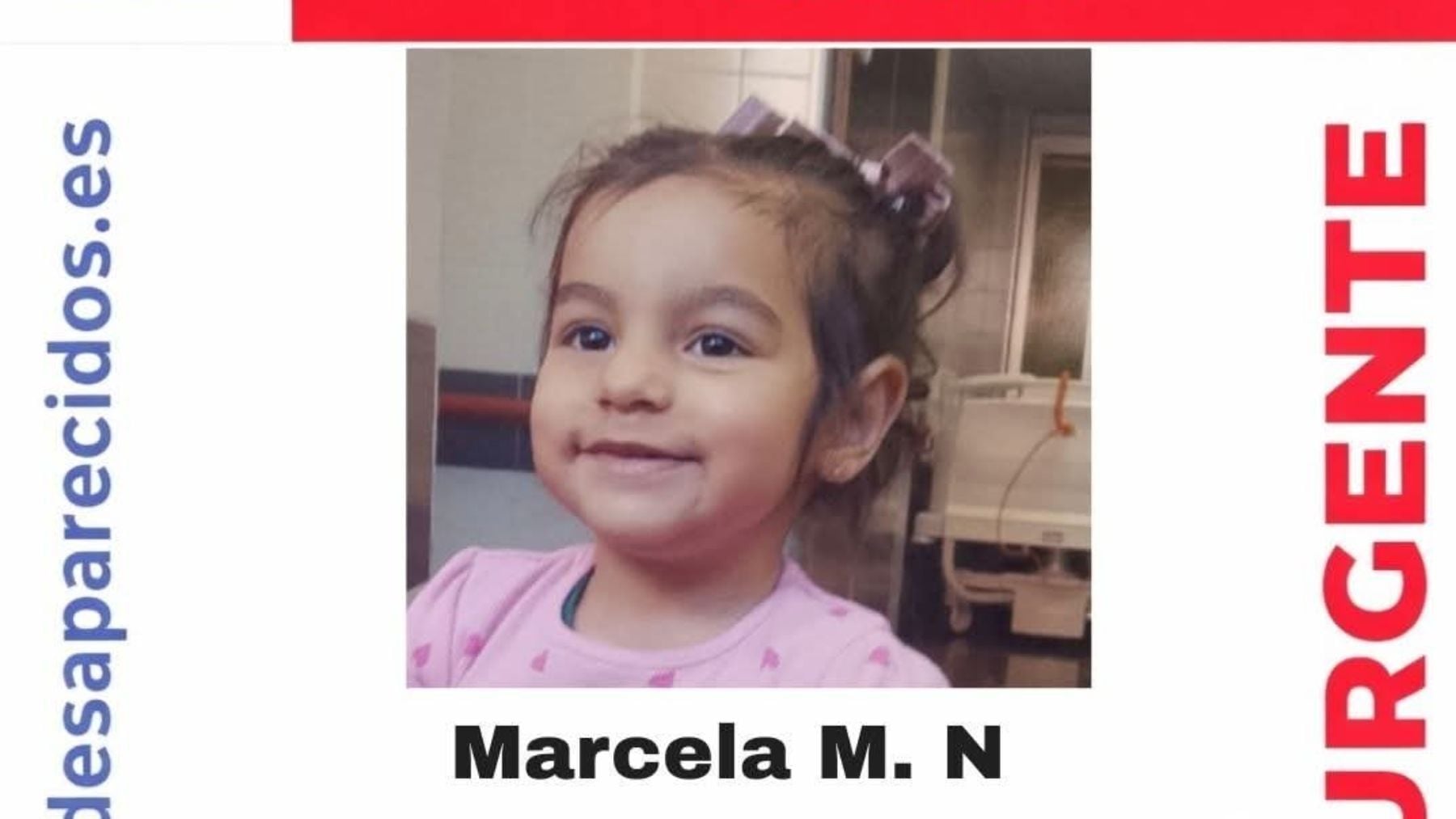 Angustiosa búsqueda de Marcela, una niña de 2 años desaparecida en Murcia