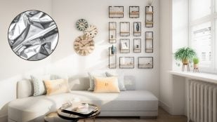 Papel de aluminio en la pared