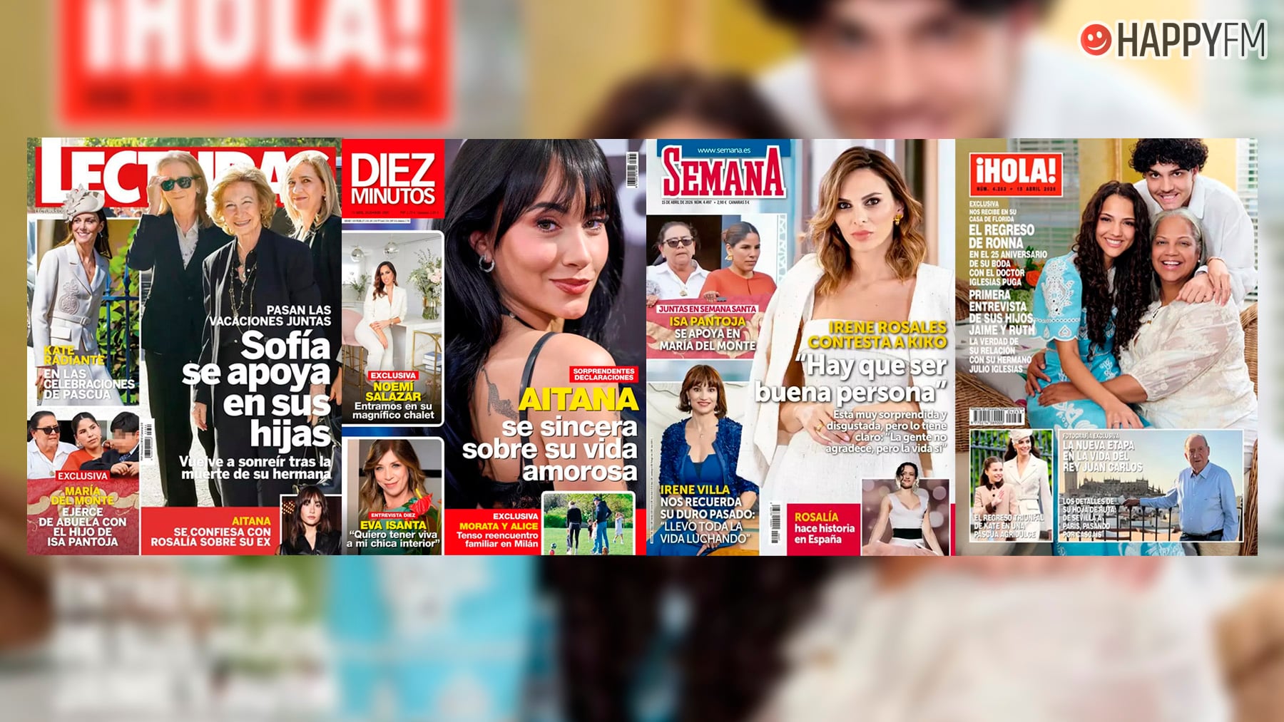 Portadas de las revistas del corazón de hoy: Isa Pantoja disfruta de la Semana Santa con María del Monte