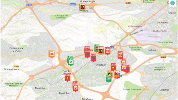 precio gasolina 12 abril Madrid