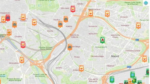 precio gasolina 13 abril Madrid