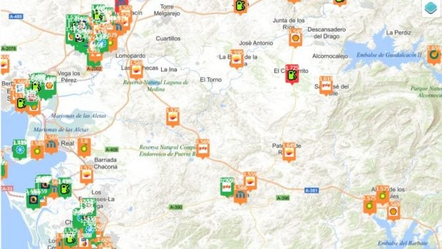 precio gasolina 13 abril Andaluc&iacute;a
