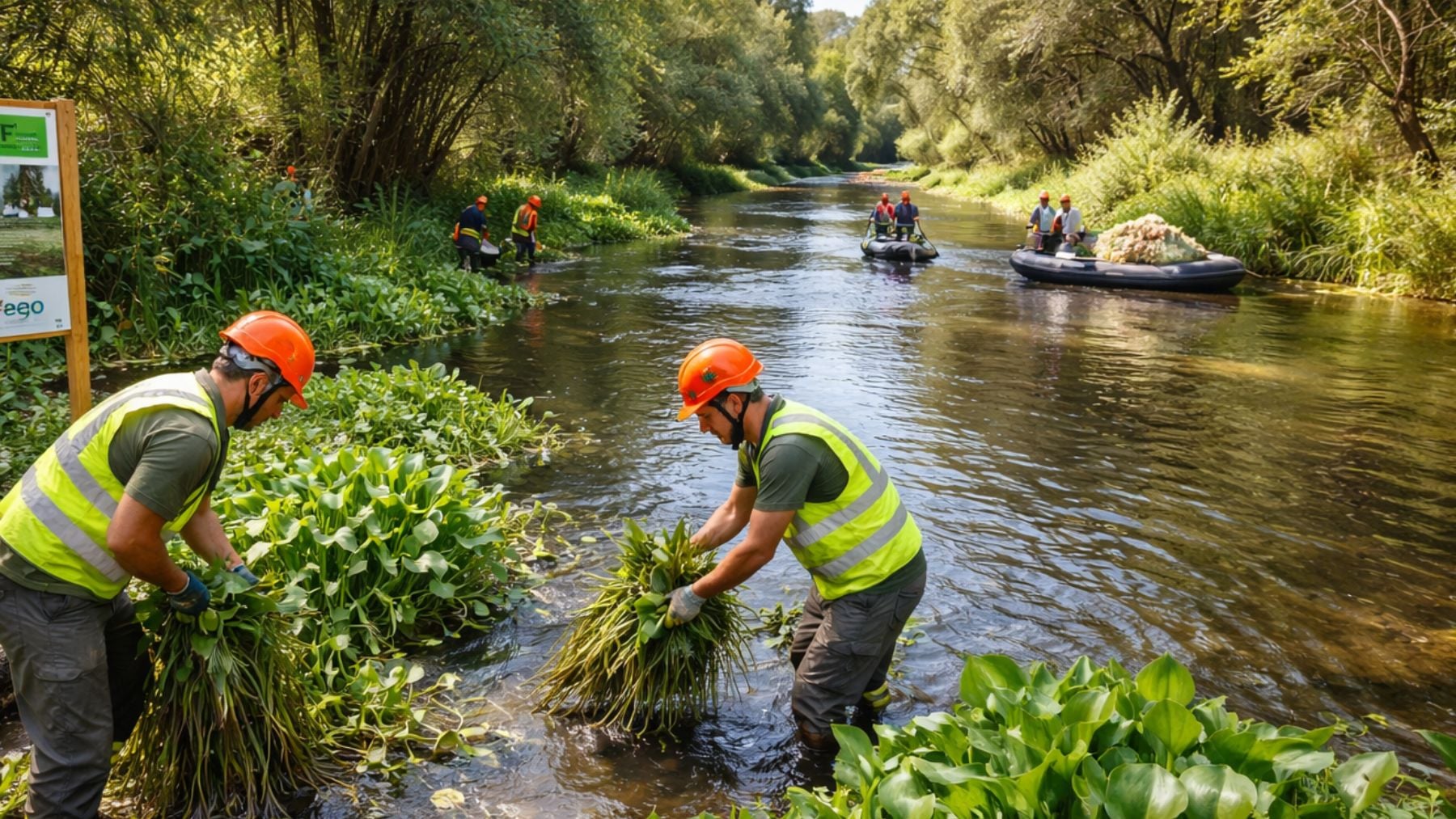 Un proyecto pionero en Extremadura lucha contra las especies invasoras en los ríos y recupera 513 km de cauces