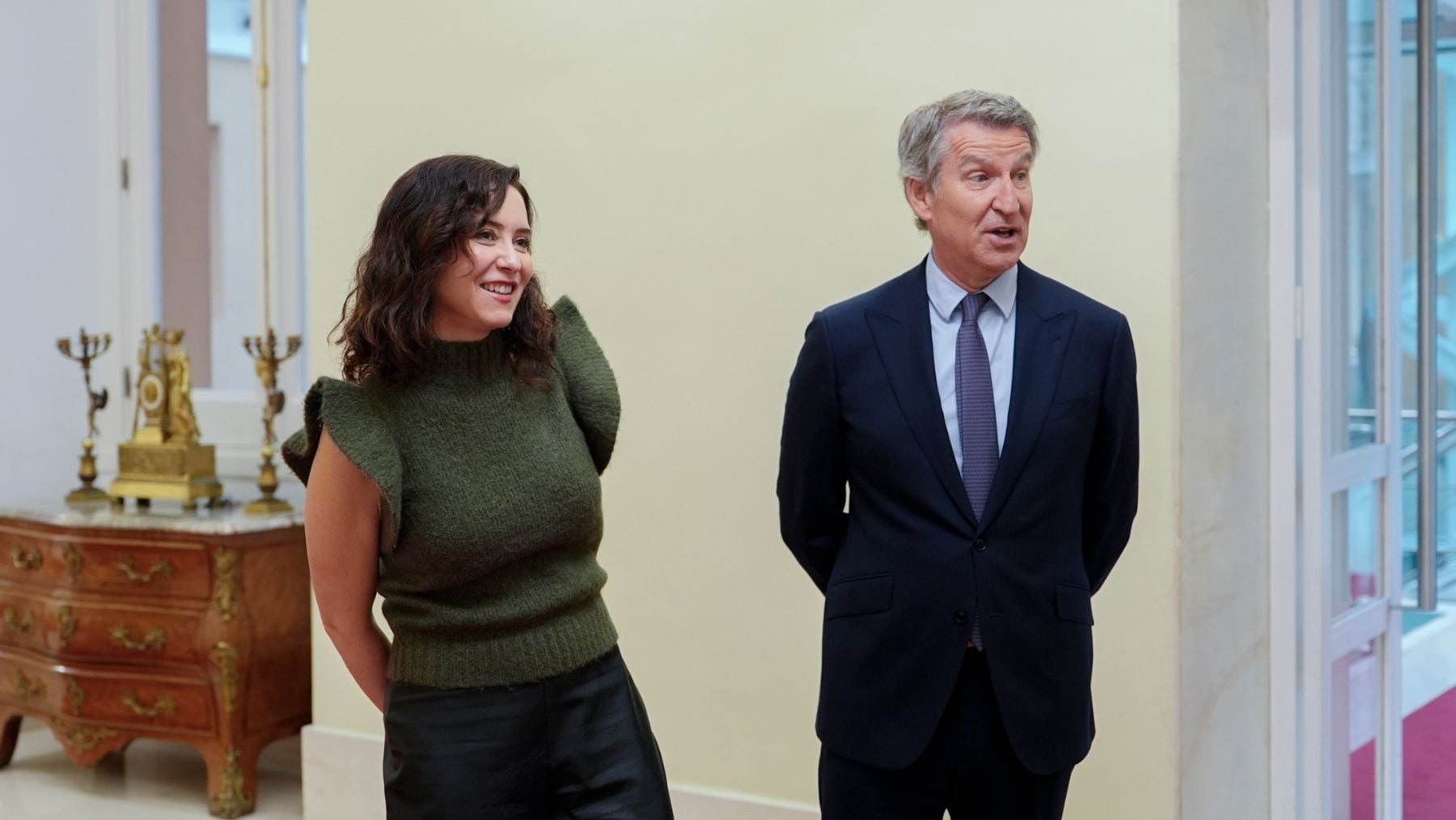 Isabel Díaz Ayuso y Alberto Núñez Feijóo.