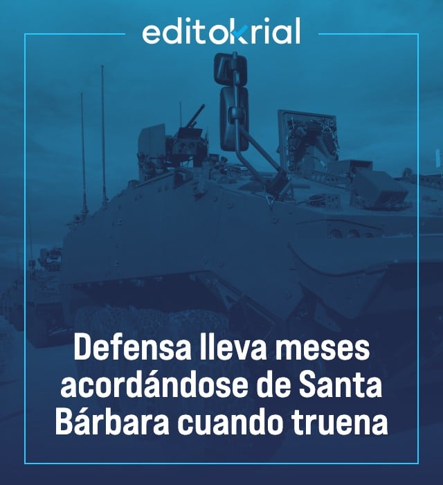 Defensa lleva meses acordándose de Santa Bárbara cuando truena