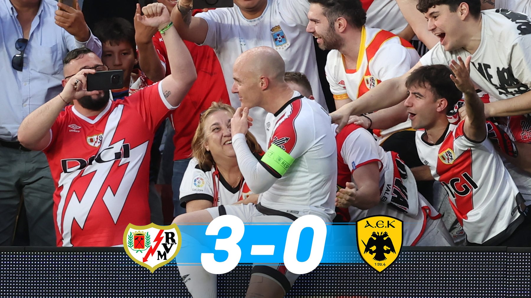 Un Rayo parte al AEK de Atenas en la Conference League