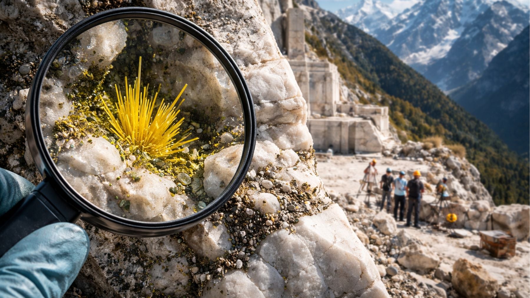 Descubrimiento histórico en Italia: hallan en los Alpes un nuevo mineral con una composición inédita en la Tierra