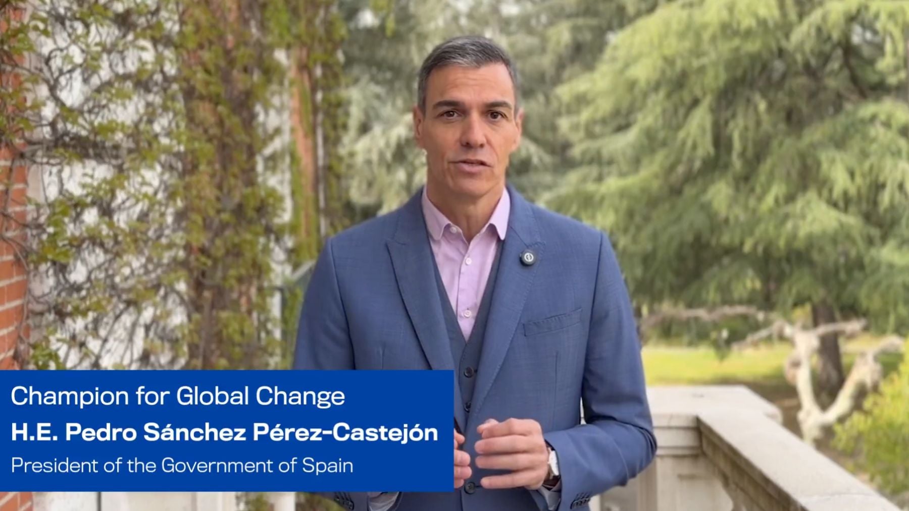 Pedro Sánchez es premiado por la fundación de la ONU tras organizarles el año pasado una cumbre en Sevilla