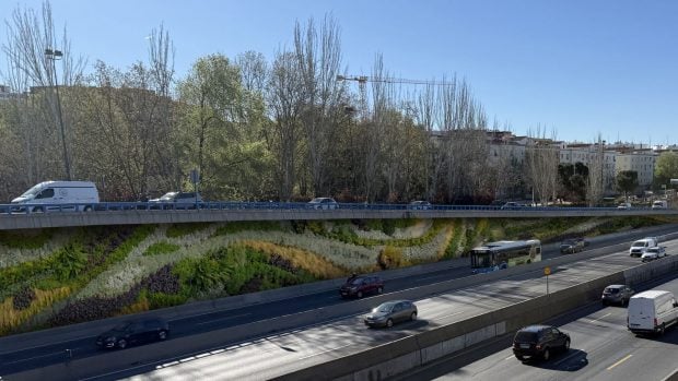 Simulaci&oacute;n de los jardines verticales de la M-30