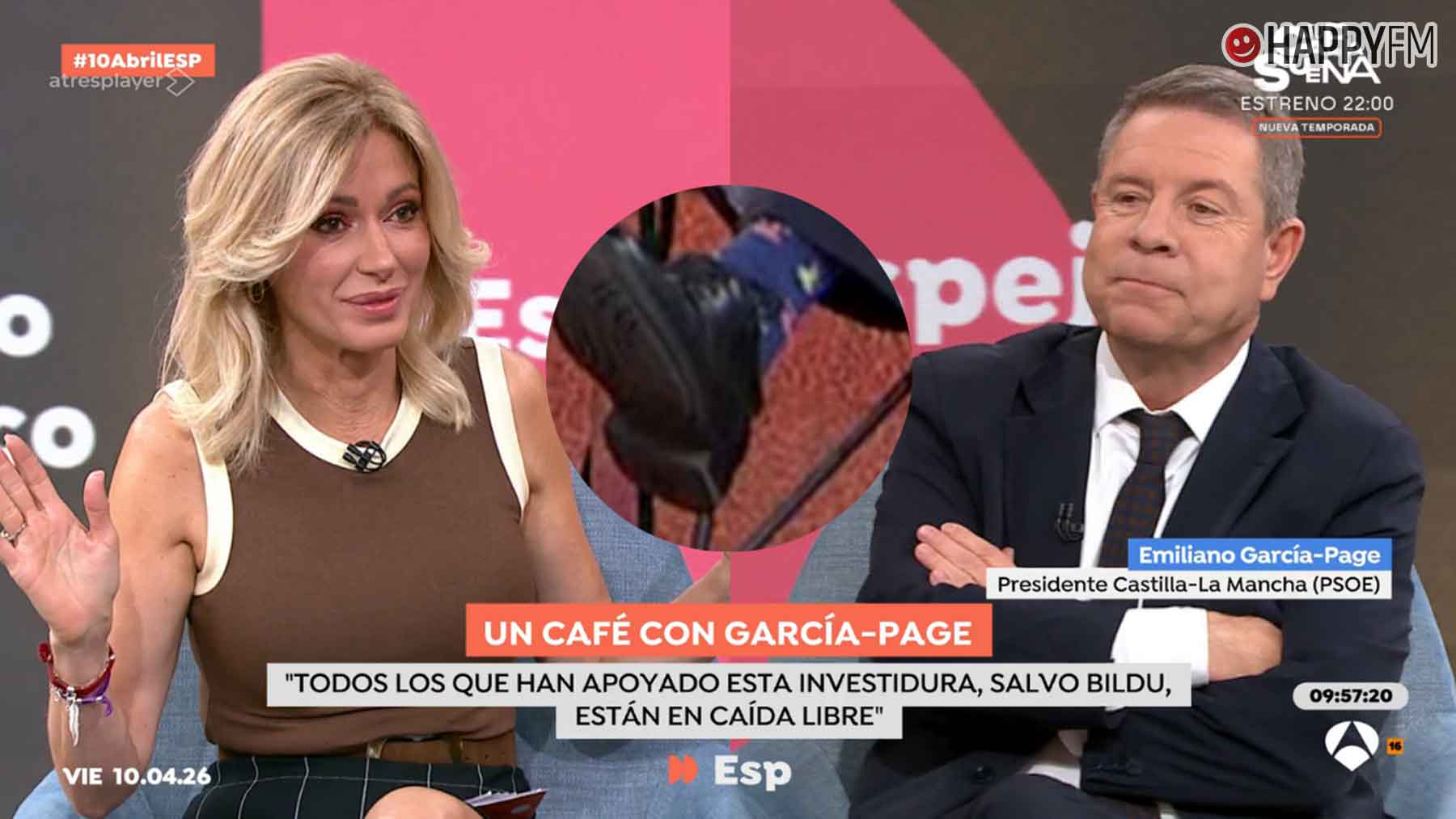 Susanna Griso se fija en el detalle más sorprendente del look de Emiliano García-Page