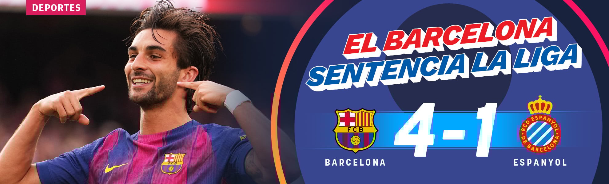 El Barcelona sentencia la Liga tras vencer al Espanyol