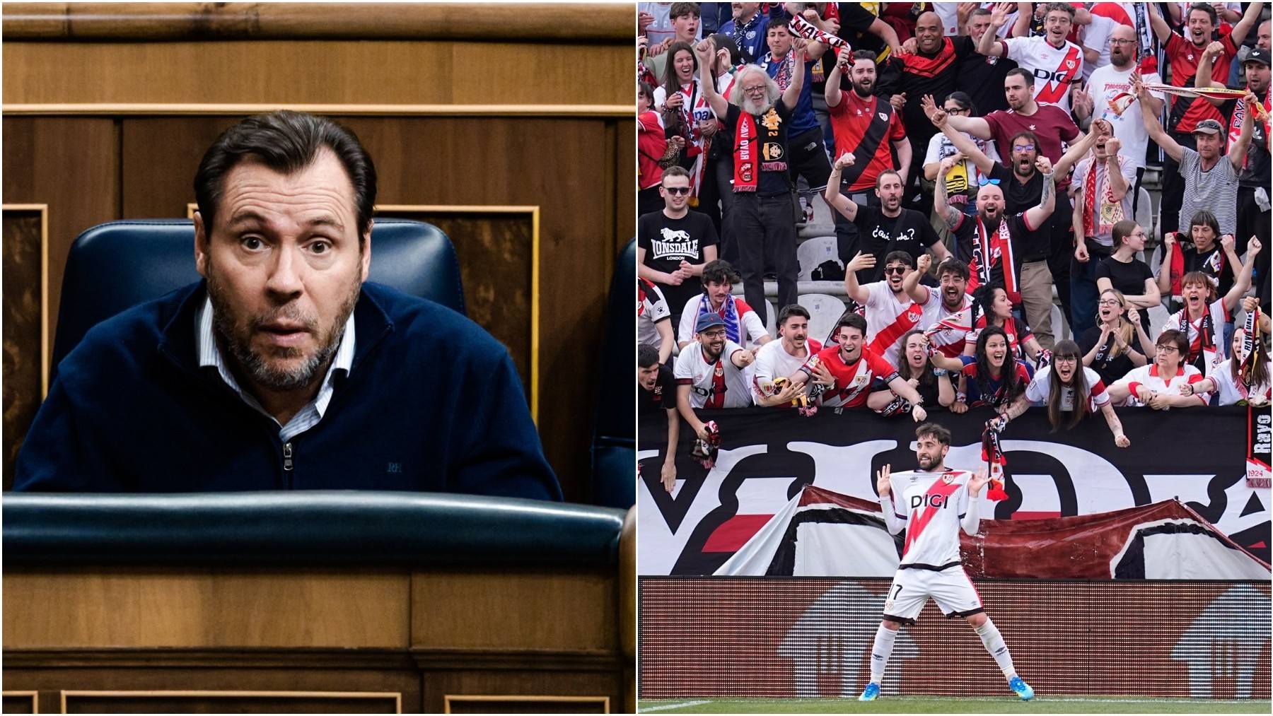 El Gobierno de Sánchez ensalza a los ultras del Rayo por insultar a Netanyahu durante un partido