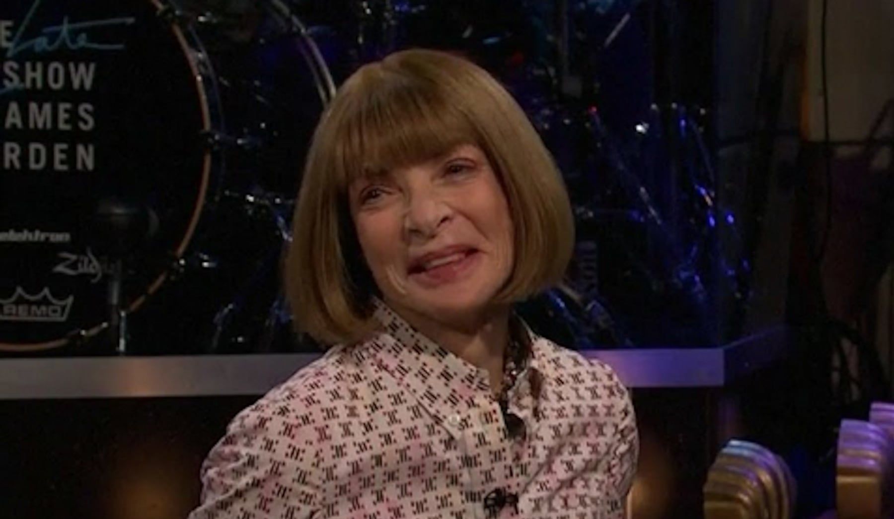 Anna Wintour en televisión (Foto: Youtube)