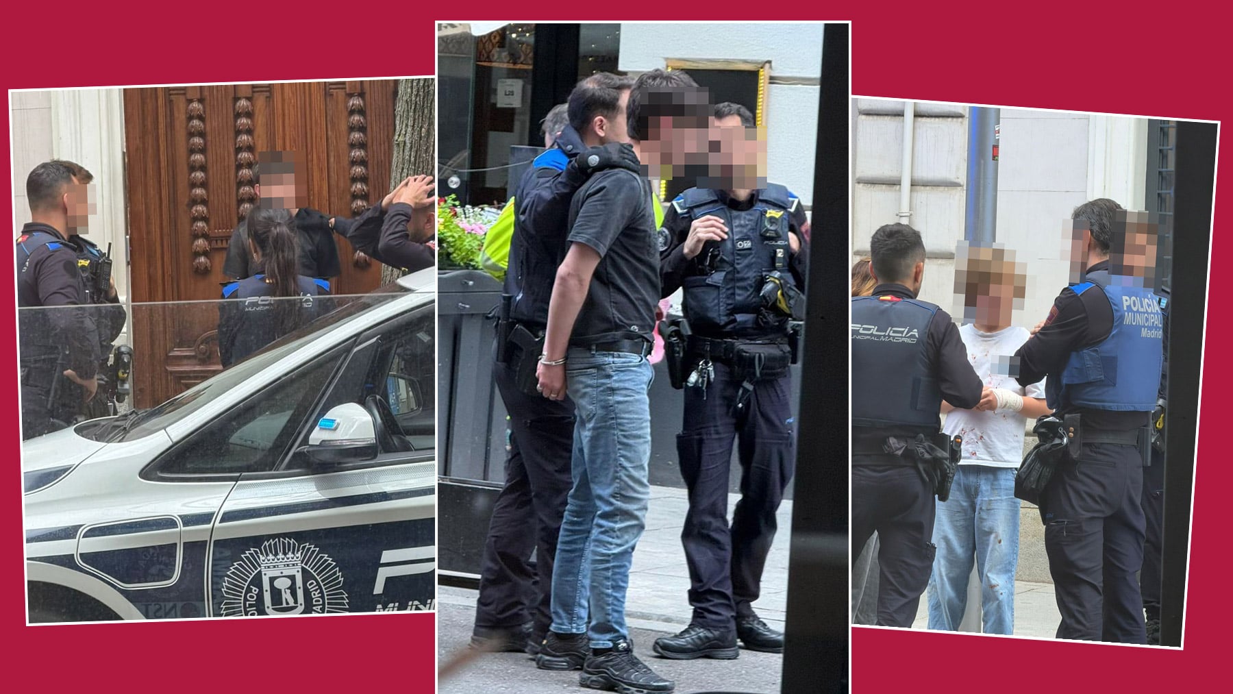 Brutal pelea entre una madre y sus dos hijos en un exclusivo restaurante de Madrid: intervienen 9 policías y 3 ambulancias