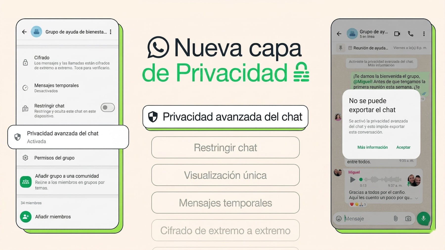 Cómo proteger tus chats de WhatsApp con la función de privacidad avanzada
