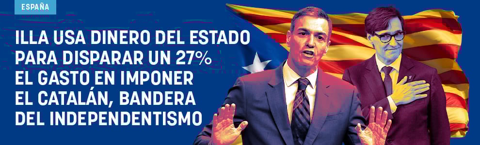 Illa usa dinero del Estado para disparar un 27% el gasto en imponer el catalán, bandera del independentismo