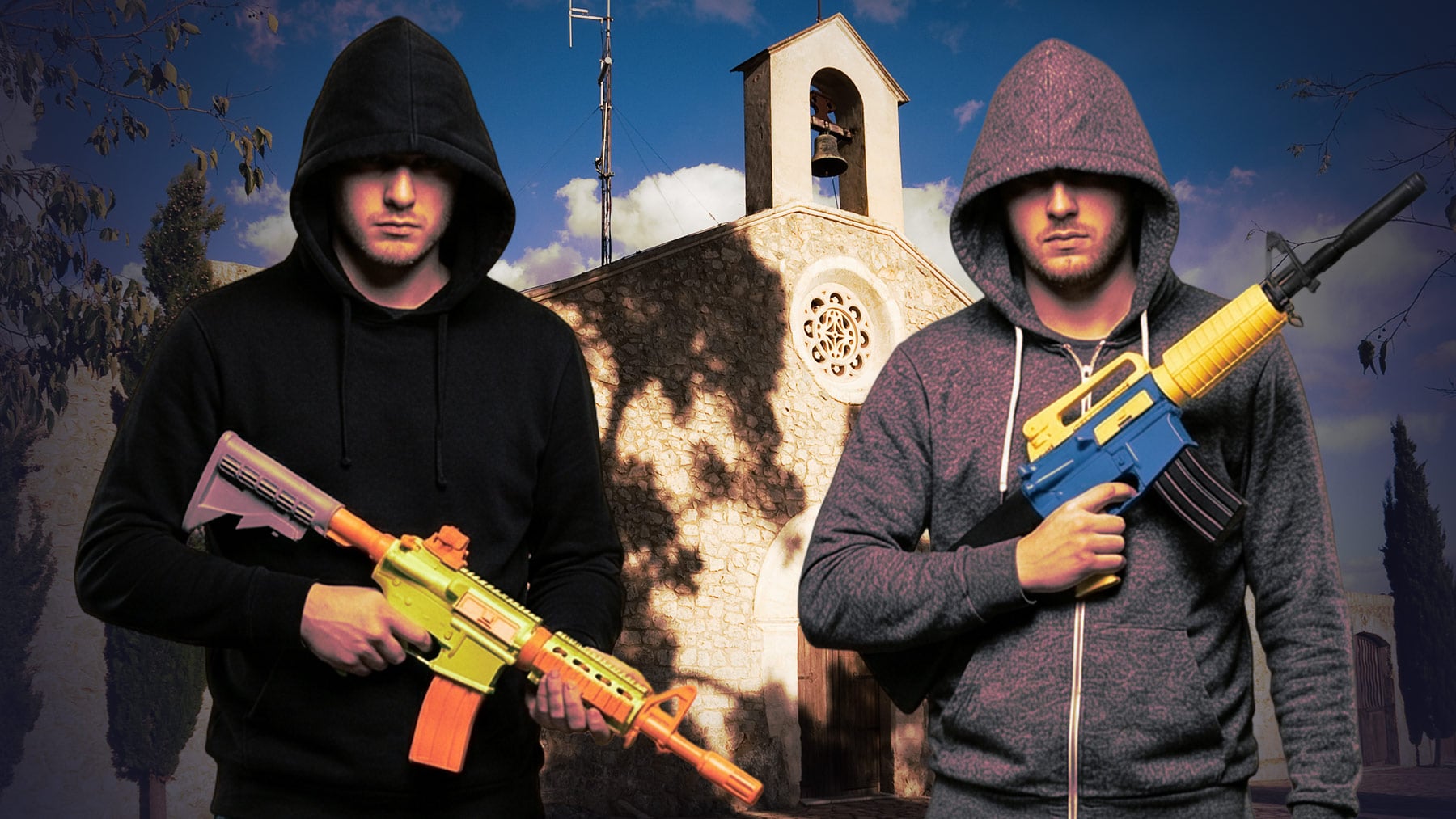 Alarma en Mallorca: dos encapuchados armados con metralletas de juguete siembran el pánico en Inca